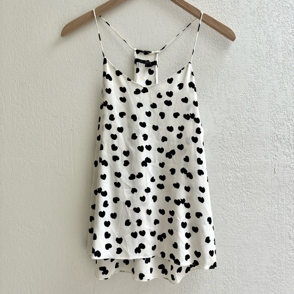 Tibi Tops - Tibi Silk Hearts Top